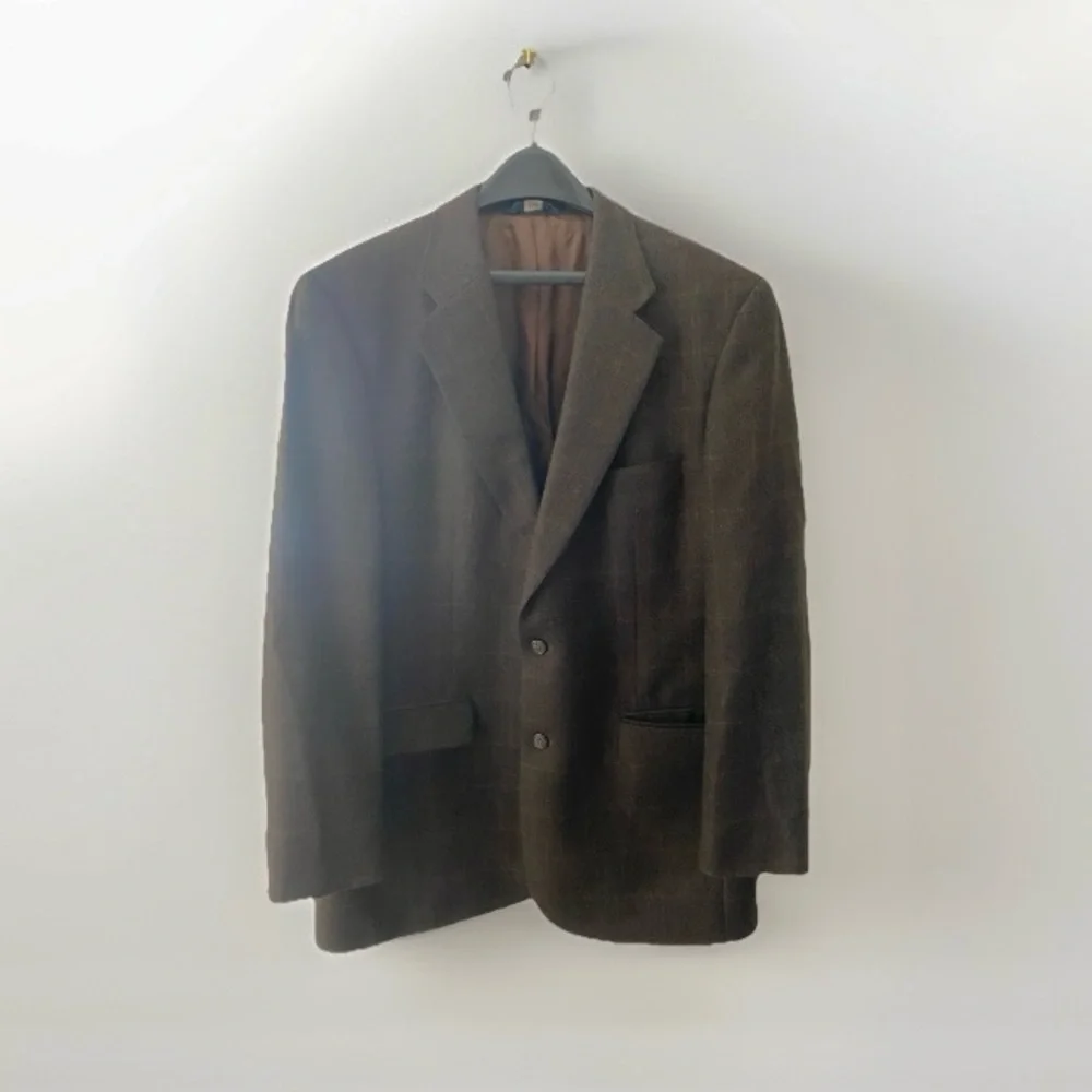 Vintage Brooks Brothers Wool Plaid Jacket Sport Coat Blazer Mens 43L Old Money